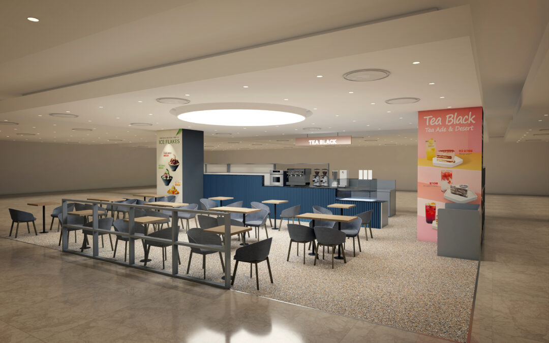 티블랙 롯데백화점 관악점 인테리어