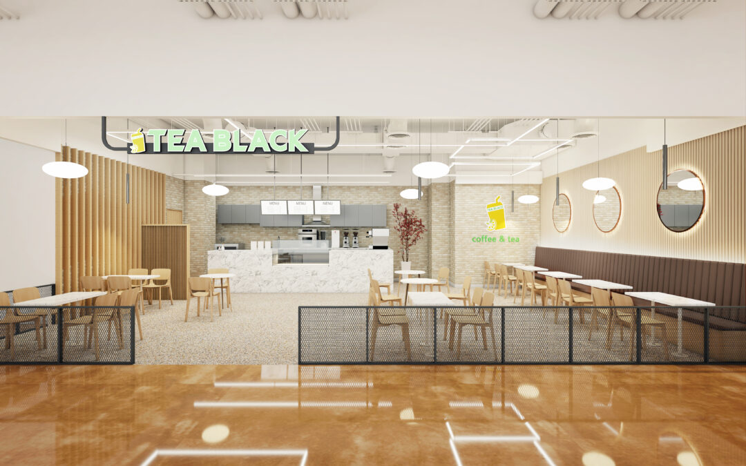 티블랙 건대 롯데백화점 인테리어